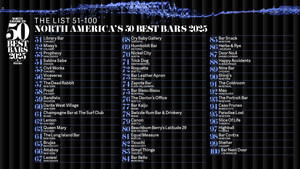NORTH AMERICA'S 50 BEST BARS DÉVOILE LA LISTE INAUGURALE DES BARS CLASSÉS DE LA 51-100 PLACE POUR 2025